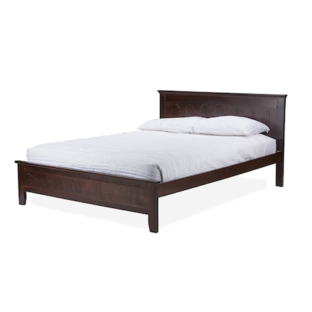 Spuma Cappuccino Wood Contemporary Full-Size Bed